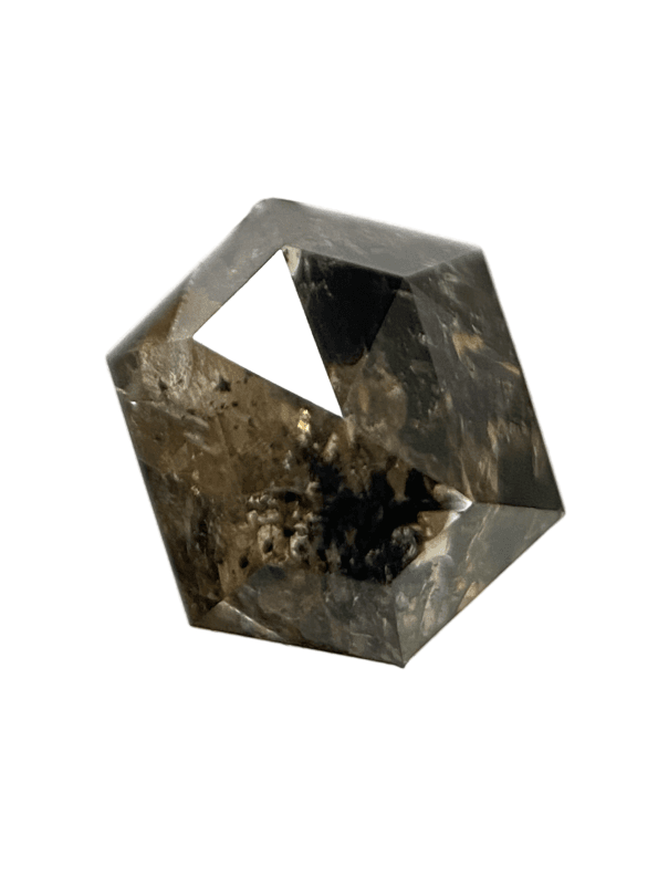1.24 ct Salt And Pepper diamond Hexagon shape Diamond