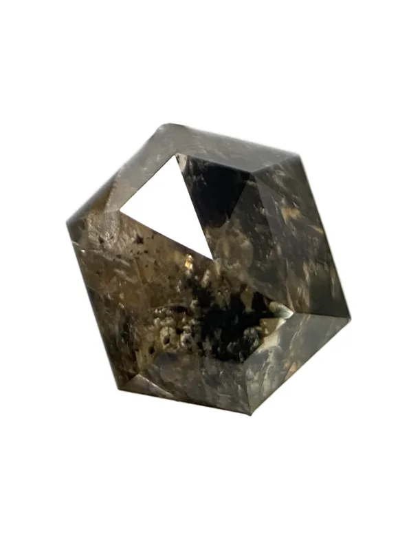 1.24 ct Salt And Pepper diamond Hexagon shape Diamond