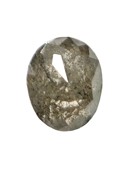 0.91 ct Salt And Pepper diamond oval shape