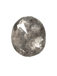 1.54 ct Salt And Pepper diamond oval Cut Diamond  grey colour