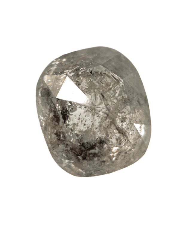 0.68 CT Salt And Pepper Diamond Blackish Color