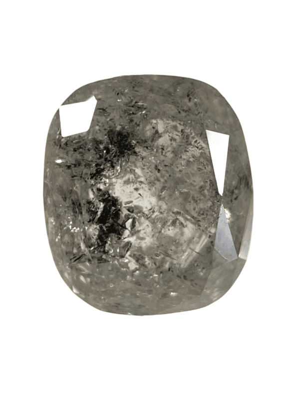 0.68 CT Salt And Pepper Diamond Blackish Color