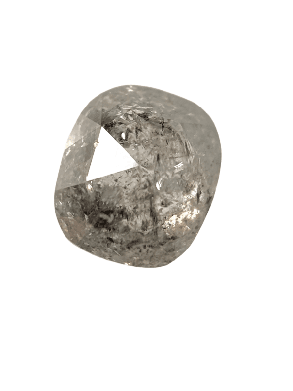0.68 CT Salt And Pepper Diamond Blackish Color