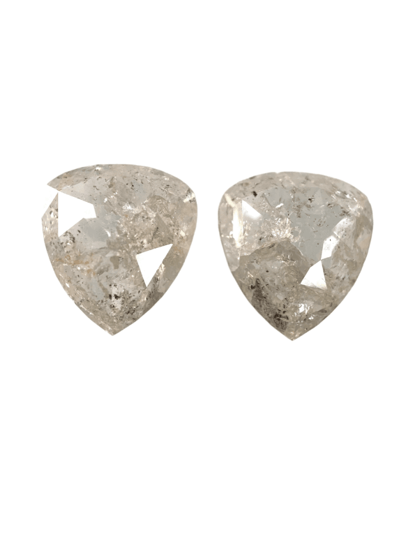 2.66 CT Pear Pair shape DiamondSalt And Pepper Diamond