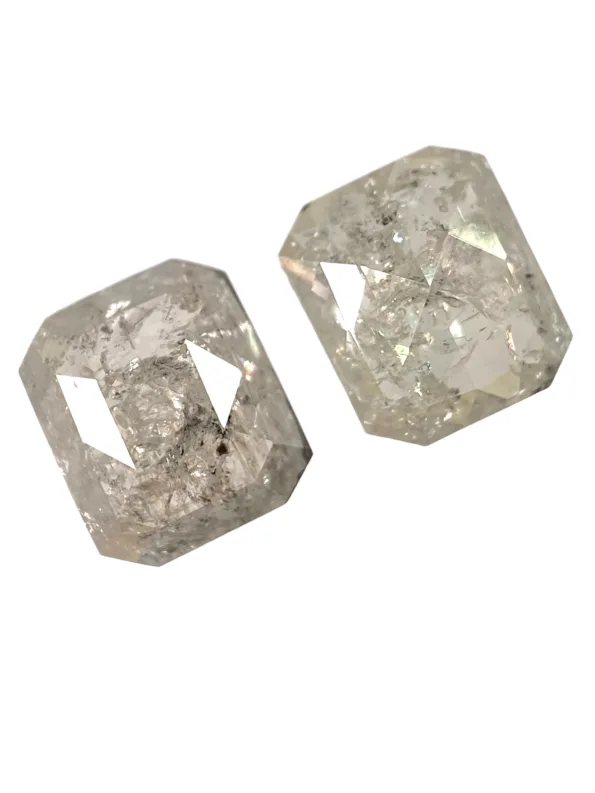1.12 CT Salt And Pepper Diamond Grey Rustic Diamond