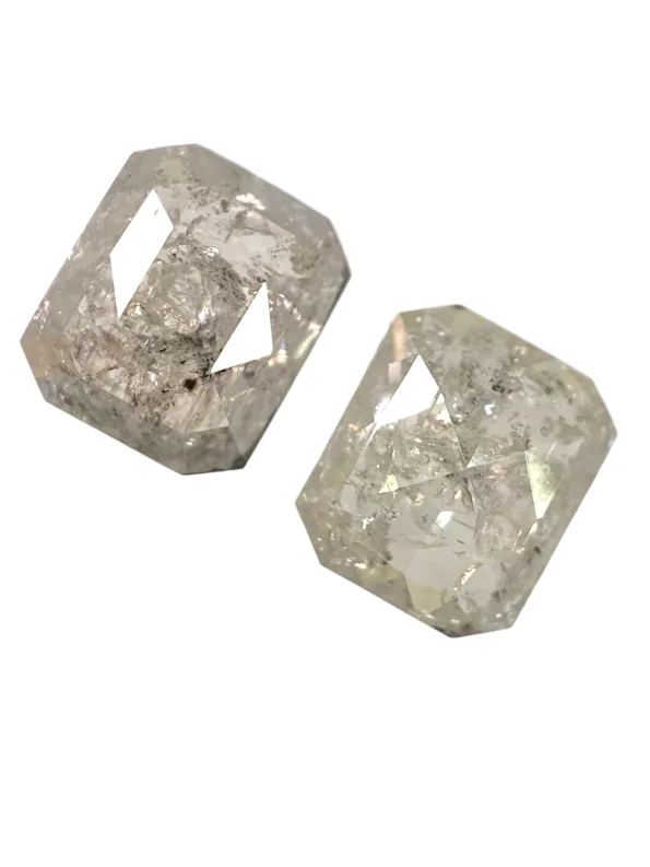 1.12 CT Salt And Pepper Diamond Grey Rustic Diamond
