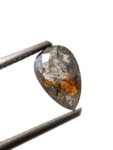 1.14Ct Salt And Pepper Diamond Pear Shape Diamond Grey Color Diamond Omimportsinc Om