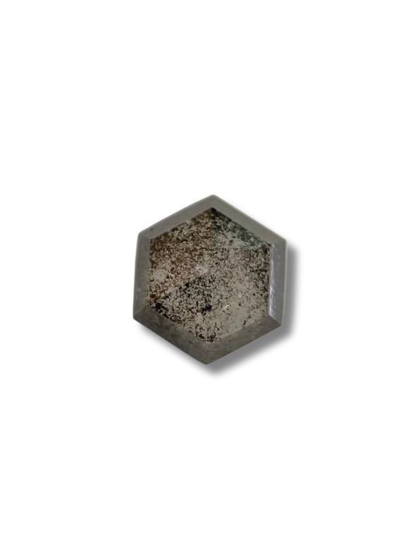 1.01Ct Salt And Pepper Diamond Hexagon Shape Diamond Grey Color Diamond Omimportsinc Om OM50