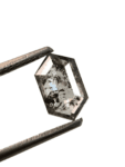 1.12Ct Salt And Pepper Diamond Hexagon Shape Diamond Black Color Diamond Omimportsinc Om