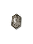 1.12Ct Salt And Pepper Diamond Hexagon Shape Diamond Black Color Diamond Omimportsinc Om