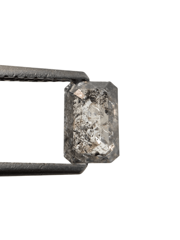 1.11Ct Salt And Diamond Emerald Shape Diamond Grey Color Diamond Omimportsinc Om OM62