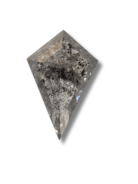 1.34CT 10.63*7.02*3.13 Salt And Pepper Diamond Kite Shape Diamond Grey Color Diamond For Engagement And Wedding Ring OM77