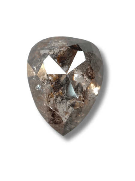 Salt And Pepper Diamond Pear Shape Diamond Brown Color Diamond For Engagement And Wedding Ring Natural Diamond Diamond Shape Diamond Images