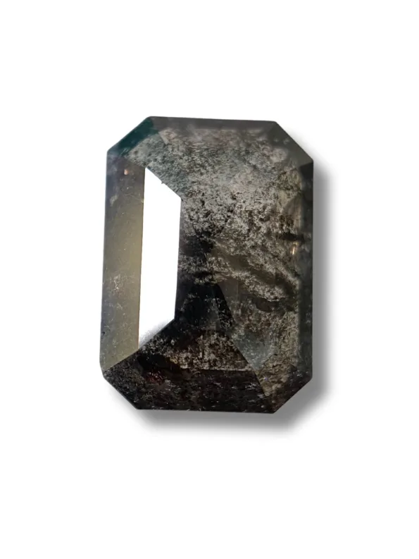 2.12Ct Salt And Pepper Diamond Emerald