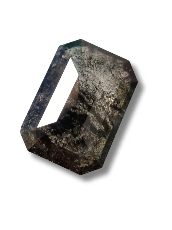 2.12Ct Salt And Pepper Diamond Emerald