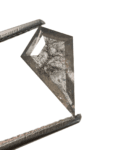 1.76CT 12.41*7.23*3.08 Salt And Pepper Diamond Kite Shape Diamond Grey Color Diamond For Engagement And Wedding Ring OM78