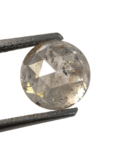 2.35CT 7.88*4.61* Salt And Pepper Diamond Round Rose Shape Diamond Light Champagne Color Diamond For Engagement And Wedding Ring OM75