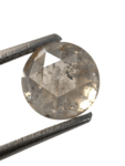 2.35CT 7.88*4.61* Salt And Pepper Diamond Round Rose Shape Diamond Light Champagne Color Diamond For Engagement And Wedding Ring OM75