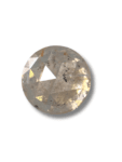 2.35CT 7.88*4.61* Salt And Pepper Diamond Round Rose Shape Diamond Light Champagne Color Diamond For Engagement And Wedding Ring OM75