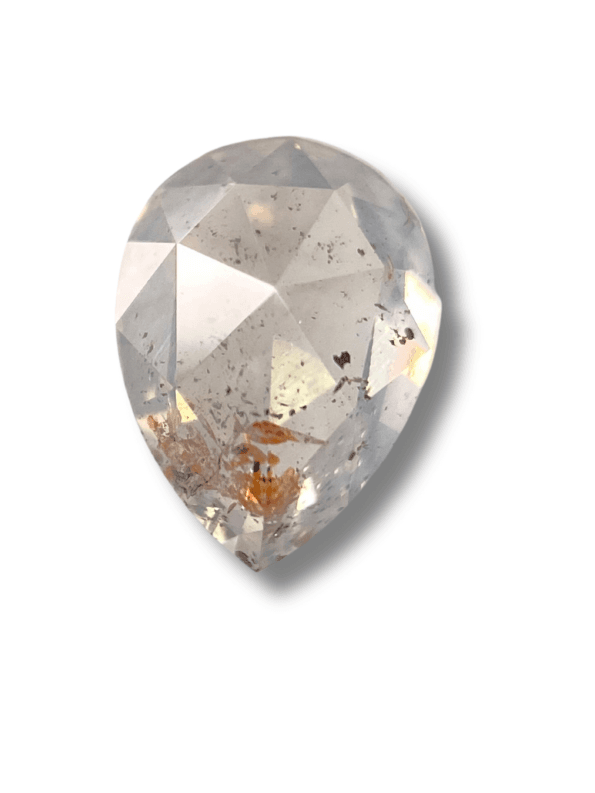 1CT Salt And Pepper Diamond Pear Shape Diamond Grey Color Diamond For Engagement And Wedding Ring Natural Diamond Diamond Shape Fancy Shape