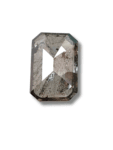 Salt And Pepper Diamond Emerald Shape Diamond  Grey Color Diamond For Engagement And Wedding Ring Natural Diamond Diamond Shape