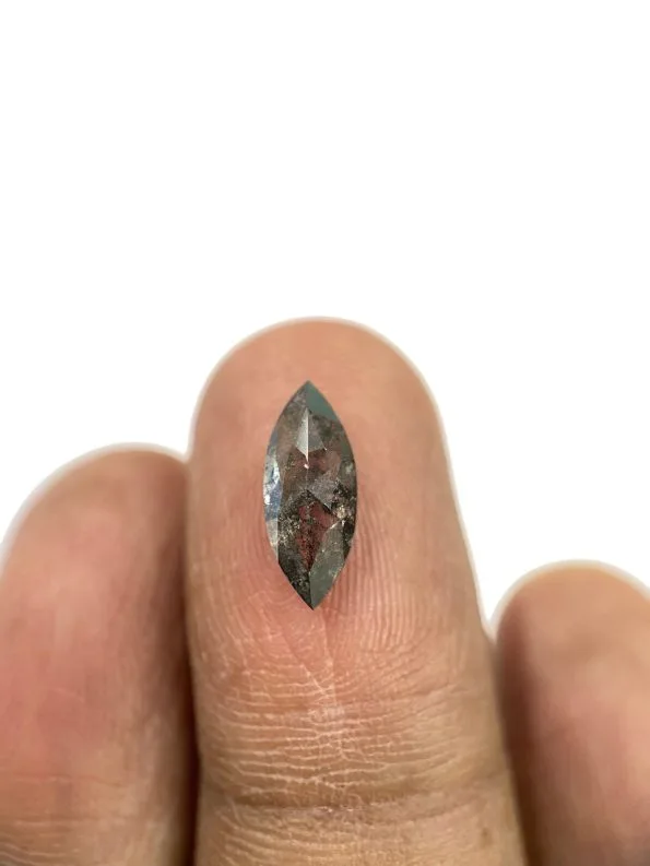 Salt And Pepper Diamond Marquise Shape Black