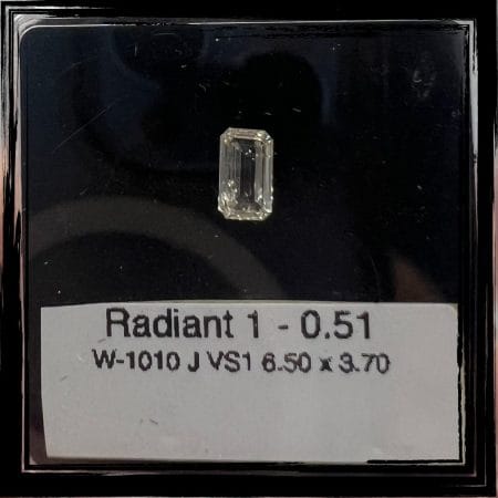 0.51CT Emerald Cut Natural Fancy Diamond For Wedding Ring