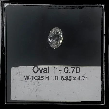 0.7CT Oval Shape Natural Fancy Diamond For Wedding Ring