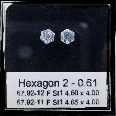0.61CT Hexagon Natural Diamond