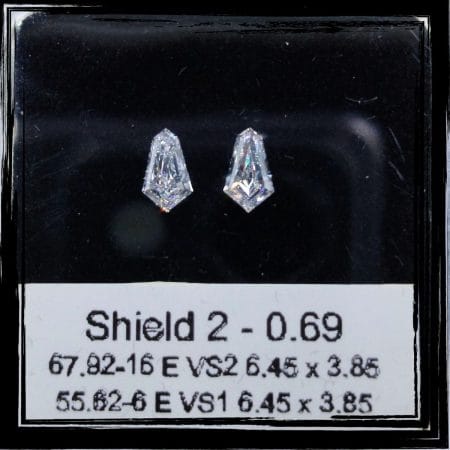 0.69CT Shield Natural Diamond