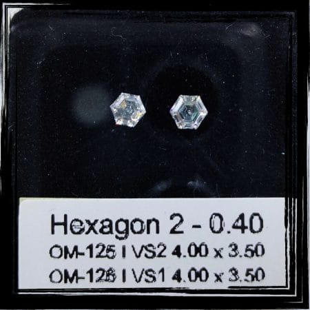 0.40CT Hexagon Natural Diamond