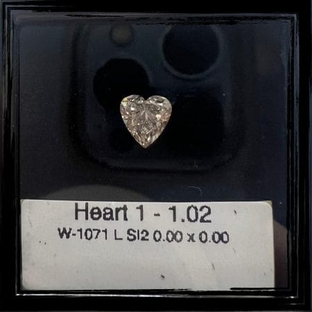 1.02CT Heart Shape Natural Fancy Diamond For Wedding Ring