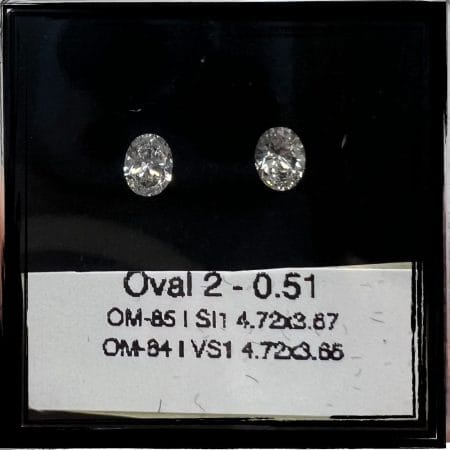 0.51CT Oval Cut Natural Diamond