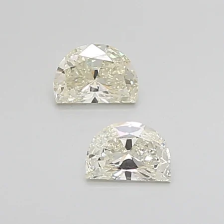 0.64ct Half Moon Diamond J VVS2 - Unique Crescent Diamond