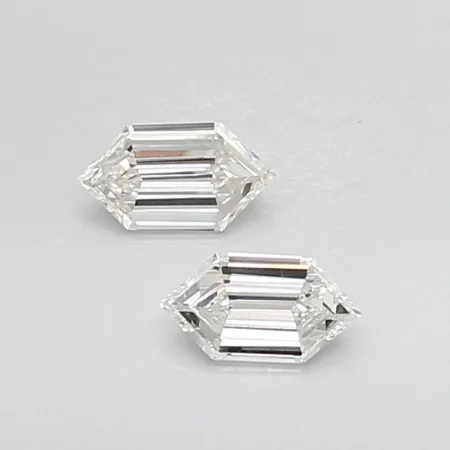 0.8ct Hexagonal Diamond H VS1 - Rare Geometric Diamond Exceptional