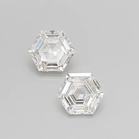 0.35ct Hexagonal Diamond H VS1 - Petite Geometric Diamond Delicate