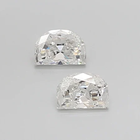 0.64ct Half Moon Diamond G VS1 - Brilliant Cut Crescent Romantic