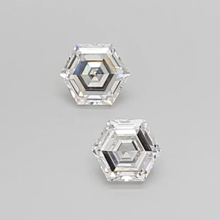 0.42ct Hexagonal Diamond G VS1 - Petite Geometric Diamond Delicate