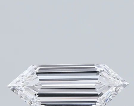 2.08 Carat E Hexagonal Step Cut Lab-Grown Diamond - VVS2