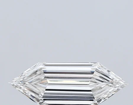 2.52 Carat H Hexagonal Step Cut Lab-Grown Diamond - VS1