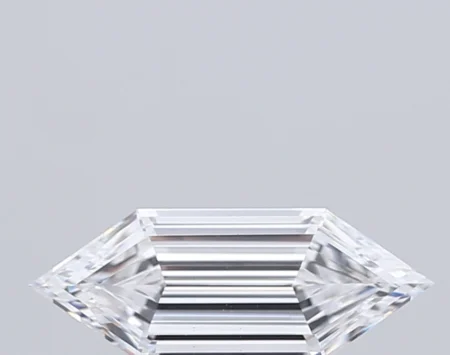 2.03 Carat D Hexagonal Step Cut Lab-Grown Diamond - VS1