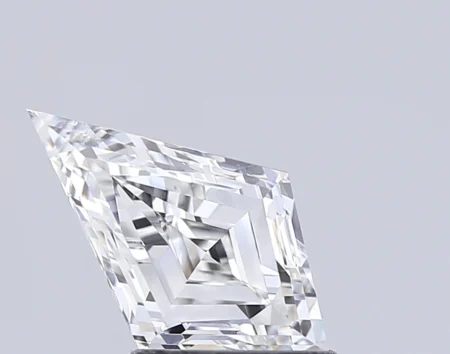 1.46 Carat D Kite Step Cut Lab-Grown Diamond - VS1