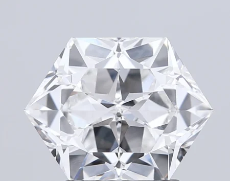 2.21 Carat E Hexagonal Brilliant Cut Lab-Grown Diamond - VS1