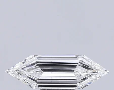 2.64 Carat E Hexagonal Step Cut Lab-Grown Diamond - VS2