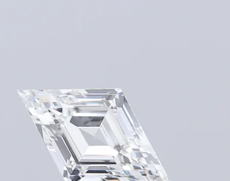 3.75 Carat E Lozenge Step Cut Lab-Grown Diamond - VVS2