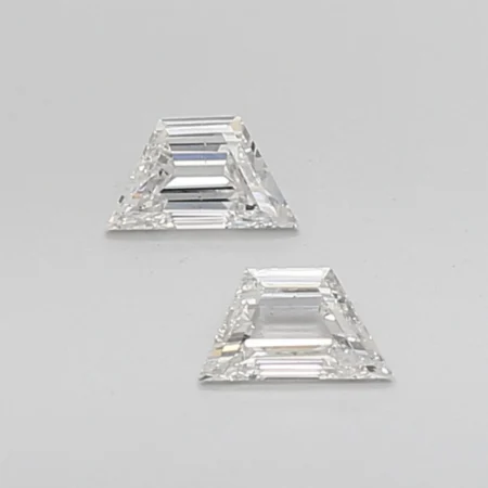 0.62CT TaparZoid Diamond Shape Matching Pair For Earrings and stud