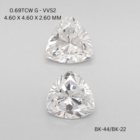 0.69 CT G VVS2 TRILLIANT diamond Matching Pair
