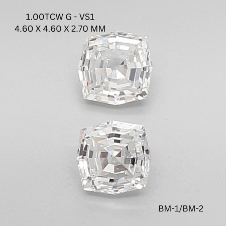 1 CT G VS1 OCTAGONE diamond Matching Pair