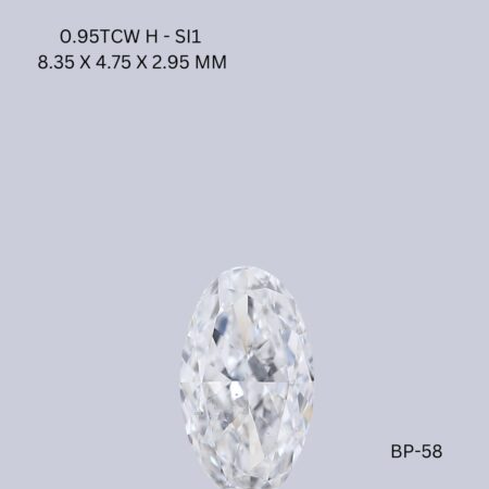 0.95 CT H SI1 OVAL diamond Fancy Shape