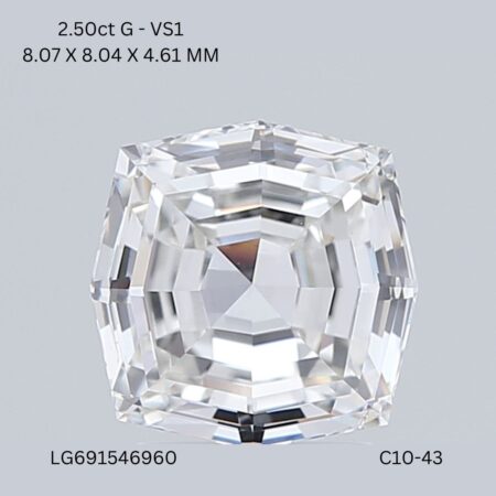 2.50 CT G VS1 OCTAGONE diamond Fancy Shape